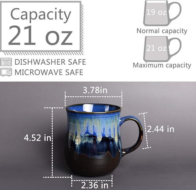 Bosmarlin Large Ceramic Coffee Mug - Image 3